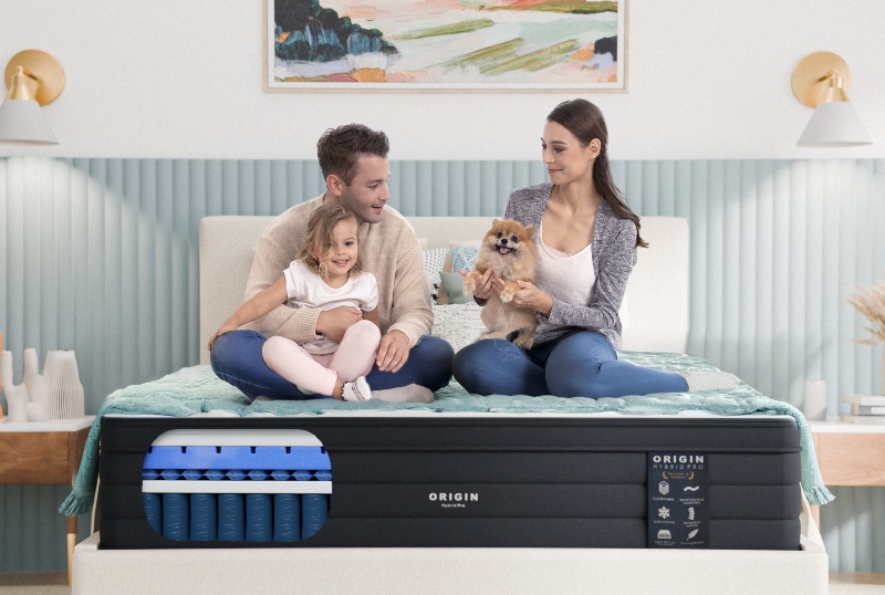origin hybrid pro mattress couple